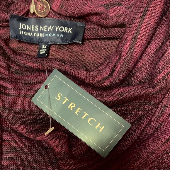 Jones New York 2 Piece Purple/Black Sweater - Picture 5 of 5
